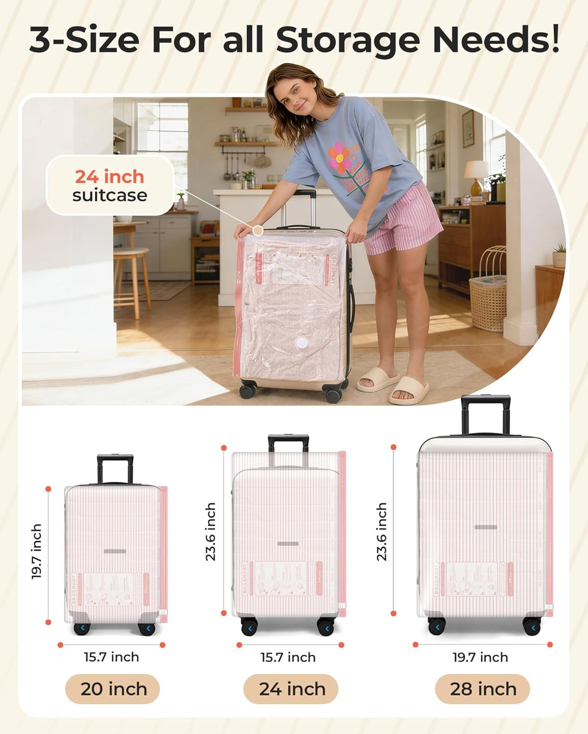 Vacuum Bags for Travel with Rechargeable Air Pump, Portable Space Saver Bags for Travel & Home, Vacuum Compression Seal Bag for Clothing, 18 Pack Pink with Shoe, Laundry & Toiletry Bags