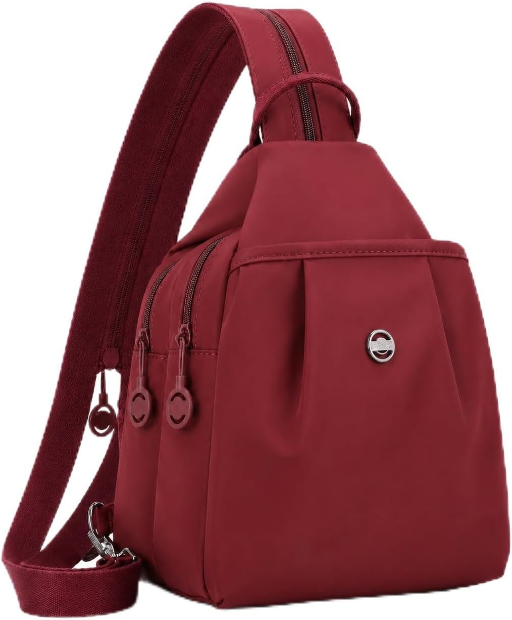 Sling Backpack for Women, Water-Resistant Crossbody Chest Bag for Travel, Work, Gym, Students & Daily Use