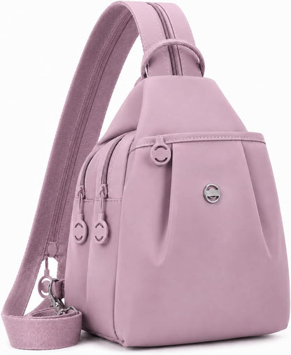 Sling Backpack for Women, Water-Resistant Crossbody Chest Bag for Travel, Work, Gym, Students & Daily Use