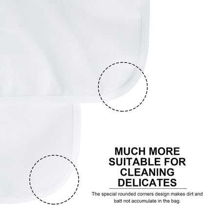 Delicates Laundry Bags, Bra Fine Mesh Wash Bag for Underwear, Lingerie, Bra, Pantyhose, Socks, Use YKK Zipper, Have Hanger Loops, Small Openings (White, 3 Small)