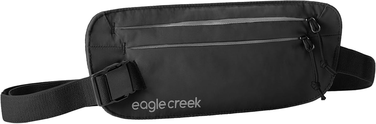 Undercover RFID Money Belt – Slim Travel Waist Pouch with RFID Blocking – Secure Passport, Cards & Cash – Adjustable Strap – Lightweight & Discreet – Storm Grey