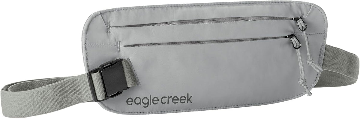 Undercover RFID Money Belt – Slim Travel Waist Pouch with RFID Blocking – Secure Passport, Cards & Cash – Adjustable Strap – Lightweight & Discreet – Storm Grey