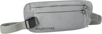 Undercover RFID Money Belt – Slim Travel Waist Pouch with RFID Blocking – Secure Passport, Cards & Cash – Adjustable Strap – Lightweight & Discreet – Storm Grey