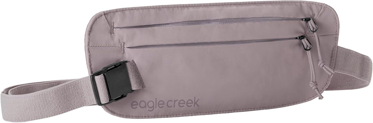 Undercover RFID Money Belt – Slim Travel Waist Pouch with RFID Blocking – Secure Passport, Cards & Cash – Adjustable Strap – Lightweight & Discreet – Storm Grey