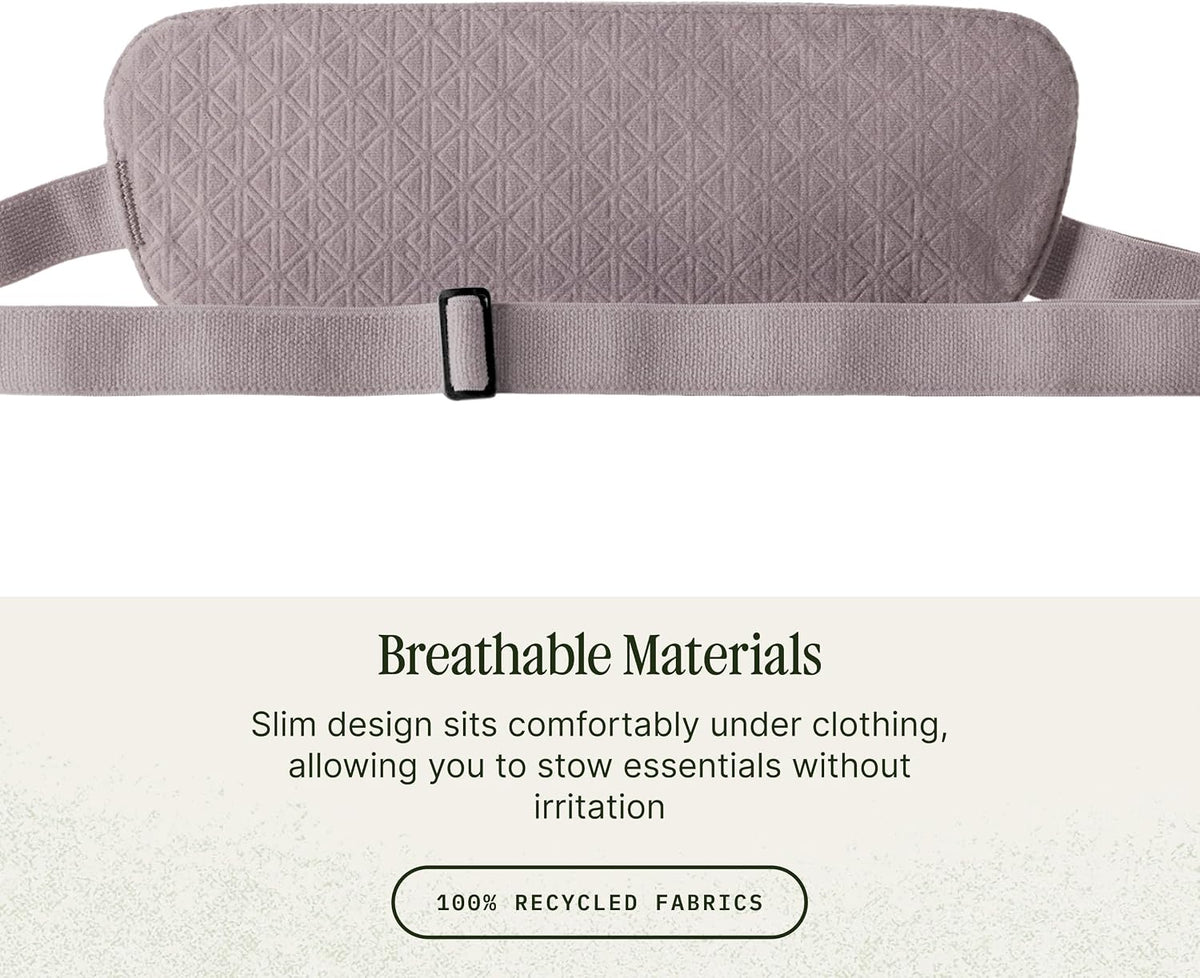 Undercover RFID Money Belt – Slim Travel Waist Pouch with RFID Blocking – Secure Passport, Cards & Cash – Adjustable Strap – Lightweight & Discreet – Storm Grey