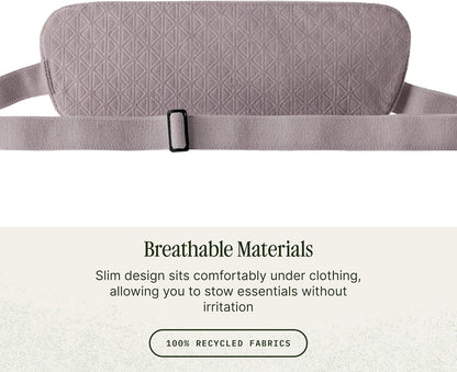 Undercover RFID Money Belt – Slim Travel Waist Pouch with RFID Blocking – Secure Passport, Cards & Cash – Adjustable Strap – Lightweight & Discreet – Storm Grey