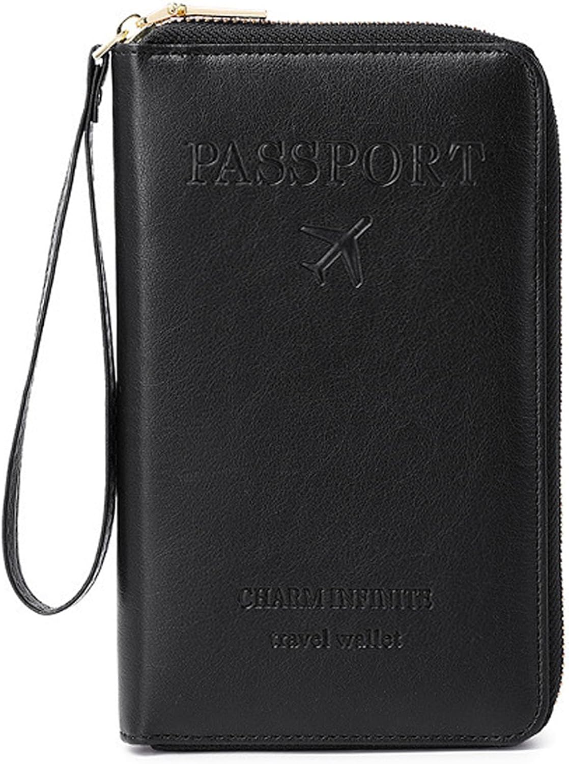 Multi-Function RFID Travel Passport Wallet with Phone Pocket - Ultimate Passport Holder for Women & Men | Holds Phones, Passports, Cash, Cards & Boarding Passes (Brown)
