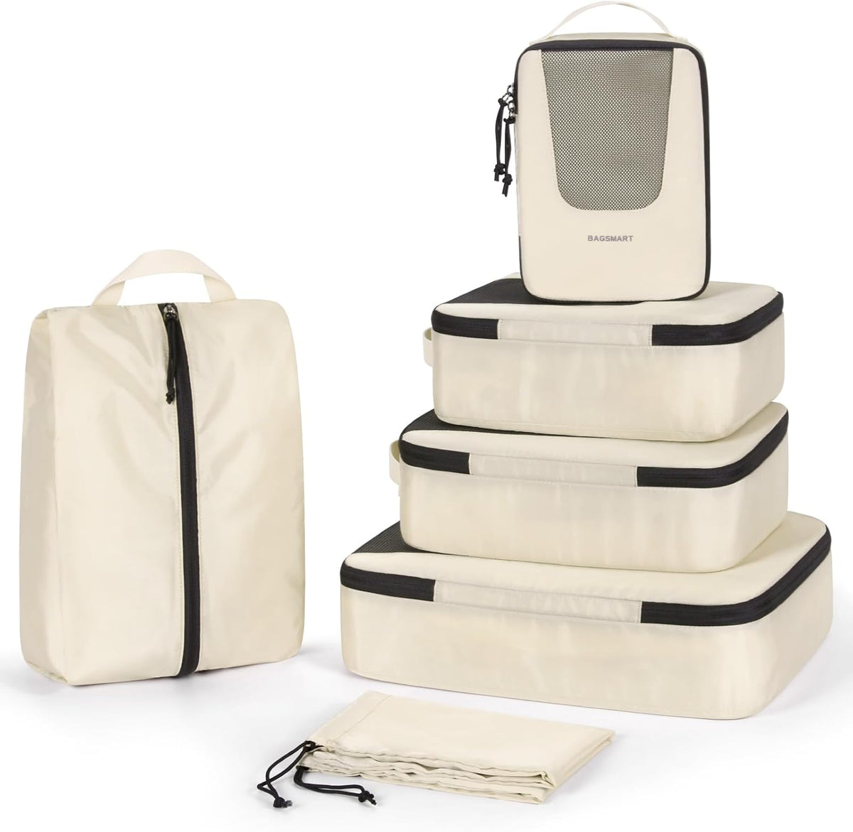 Compression Packing Cubes for Travel, 6/5/ Lightweight Packing Organizers, Summer Travel Essentials Suitcase Organizer Bags Set