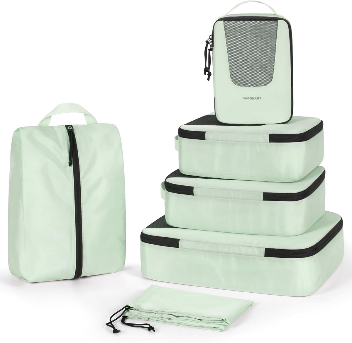 Compression Packing Cubes for Travel, 6/5/ Lightweight Packing Organizers, Summer Travel Essentials Suitcase Organizer Bags Set