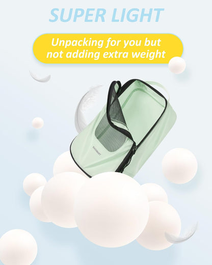 Compression Packing Cubes for Travel, 6/5/ Lightweight Packing Organizers, Summer Travel Essentials Suitcase Organizer Bags Set