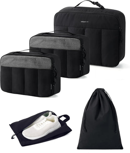 Compression Packing Cubes for Travel, 6/5/ Lightweight Packing Organizers, Summer Travel Essentials Suitcase Organizer Bags Set