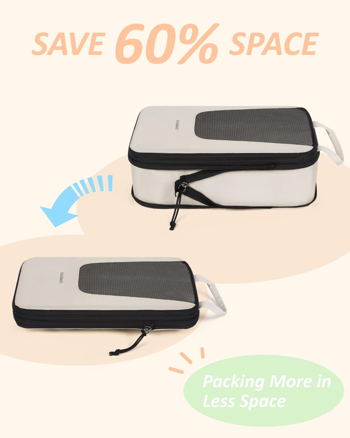 Compression Packing Cubes for Travel, 6/5/ Lightweight Packing Organizers, Summer Travel Essentials Suitcase Organizer Bags Set