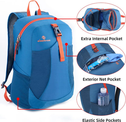 22L Lightweight Packable Hiking Backpack, Small Hiking Backpack Day Pack for Women Men Travel Camping Vacation
