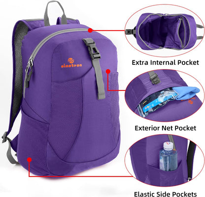 22L Lightweight Packable Hiking Backpack, Small Hiking Backpack Day Pack for Women Men Travel Camping Vacation