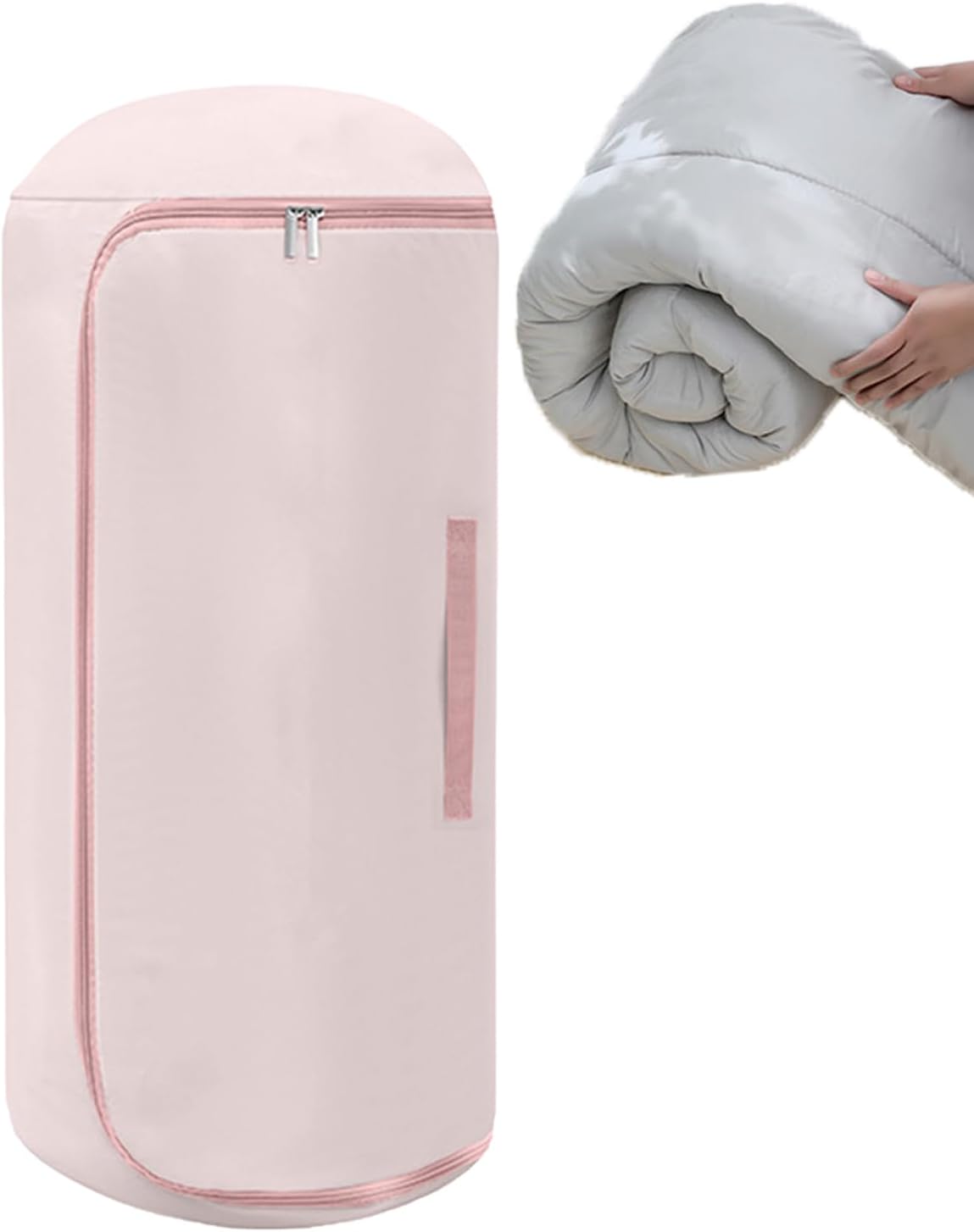 Roll Up Self Compression Organizer - Large Capacity Space Saving Self Compression Bag | Heavy Duty Cylindrical Compressible Moving Bags For Luggage Suitcase Backpack Closet Travel