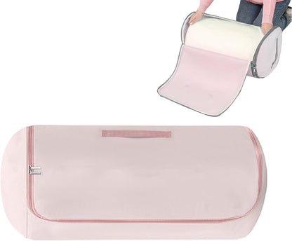 Roll Up Self Compression Organizer - Large Capacity Space Saving Self Compression Bag | Heavy Duty Cylindrical Compressible Moving Bags For Luggage Suitcase Backpack Closet Travel
