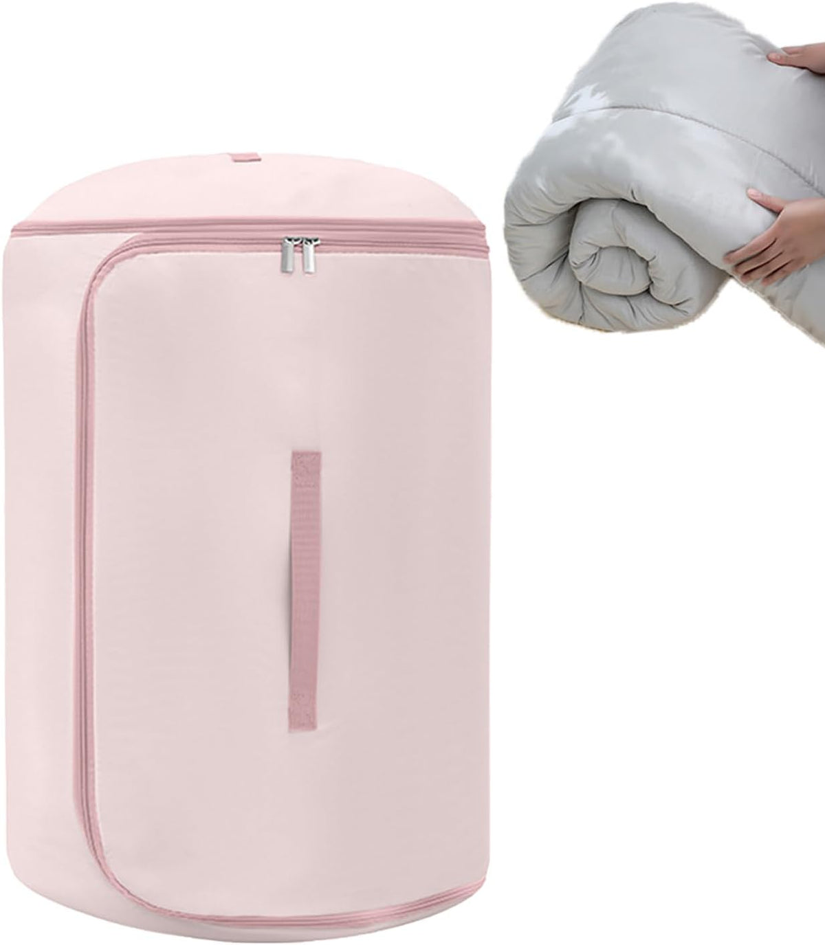 Roll Up Self Compression Organizer - Large Capacity Space Saving Self Compression Bag | Heavy Duty Cylindrical Compressible Moving Bags For Luggage Suitcase Backpack Closet Travel