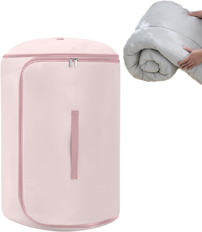 Roll Up Self Compression Organizer - Large Capacity Space Saving Self Compression Bag | Heavy Duty Cylindrical Compressible Moving Bags For Luggage Suitcase Backpack Closet Travel