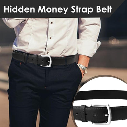 Money Belt Covert Anti-Theft Zippered PU Adjustable | Travel Security Belt for Travel, Driving, Hiking, Shopping, Commuting, Outdoor Activities, Vacation, Festivals, Camping