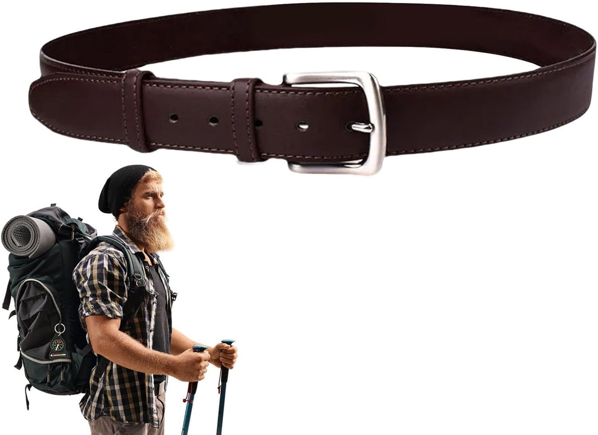 Money Belt Covert Anti-Theft Zippered PU Adjustable | Travel Security Belt for Travel, Driving, Hiking, Shopping, Commuting, Outdoor Activities, Vacation, Festivals, Camping