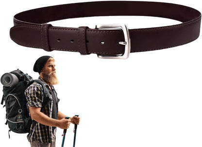 Money Belt Covert Anti-Theft Zippered PU Adjustable | Travel Security Belt for Travel, Driving, Hiking, Shopping, Commuting, Outdoor Activities, Vacation, Festivals, Camping