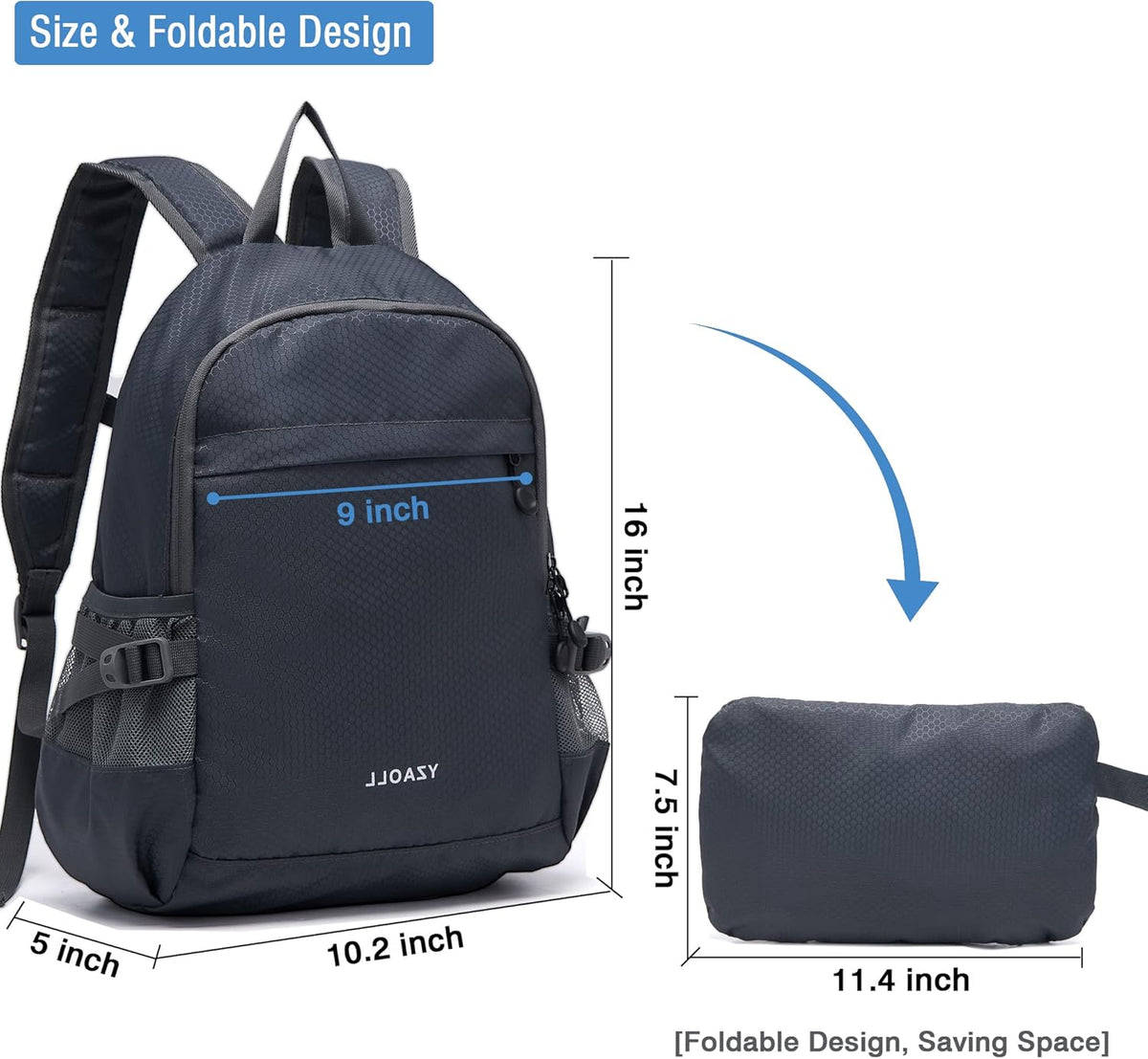 Hiking Backpack 20L Packable Packable Lightweight Day Pack for Women & Men | Lightweight no heavy burden,Travel,waterproof essential for sports,foldable storage, small,Suitable for all ages 12 and above