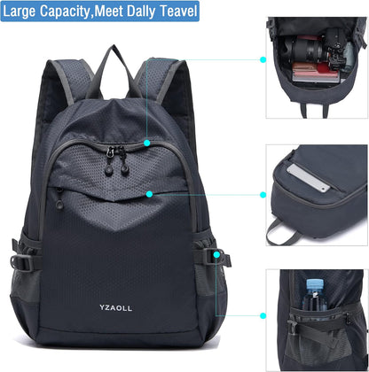 Hiking Backpack 20L Packable Packable Lightweight Day Pack for Women & Men | Lightweight no heavy burden,Travel,waterproof essential for sports,foldable storage, small,Suitable for all ages 12 and above