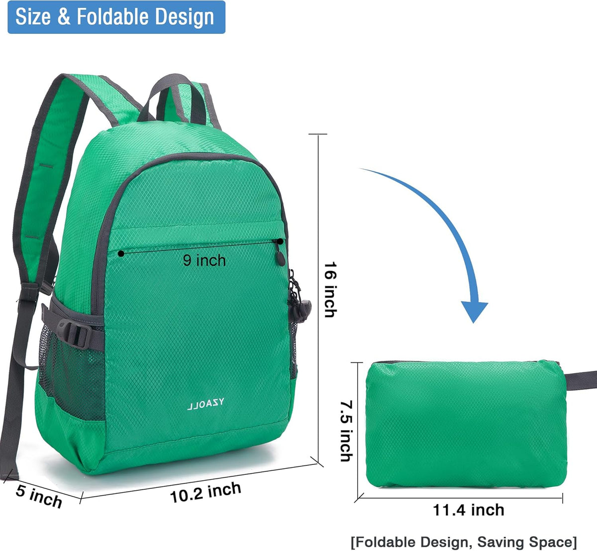 Hiking Backpack 20L Packable Packable Lightweight Day Pack for Women & Men | Lightweight no heavy burden,Travel,waterproof essential for sports,foldable storage, small,Suitable for all ages 12 and above