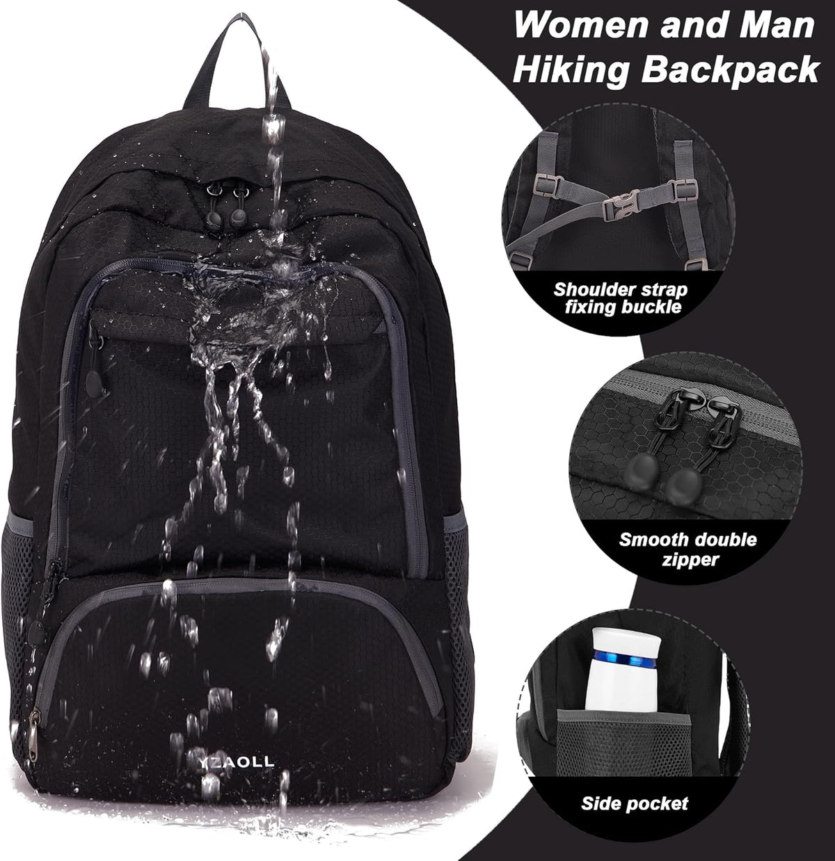 Hiking Backpack 20L Packable Packable Lightweight Day Pack for Women & Men | Lightweight no heavy burden,Travel,waterproof essential for sports,foldable storage, small,Suitable for all ages 12 and above