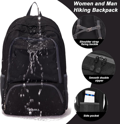 Hiking Backpack 20L Packable Packable Lightweight Day Pack for Women & Men | Lightweight no heavy burden,Travel,waterproof essential for sports,foldable storage, small,Suitable for all ages 12 and above
