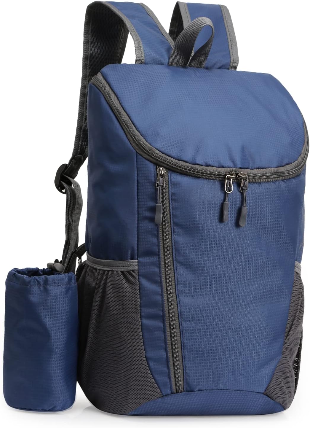 Hiking Backpack, Waterproof and Wear-resistant Lightweight Backpack Packable,Outdoor Travel Camping Daypack Foldable-BLACK
