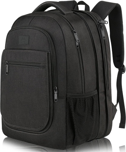 Travel Backpack for Women, Expandable 15.6 inch Laptop Backpack | Anti Theft Computer Bag, Water Resistant Material, 29.5 - 36.8L, College, Business, Gift for Adults, Light Purple