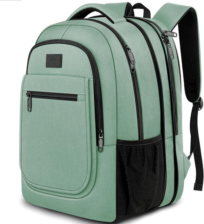 Travel Backpack for Women, Expandable 15.6 inch Laptop Backpack | Anti Theft Computer Bag, Water Resistant Material, 29.5 - 36.8L, College, Business, Gift for Adults, Light Purple
