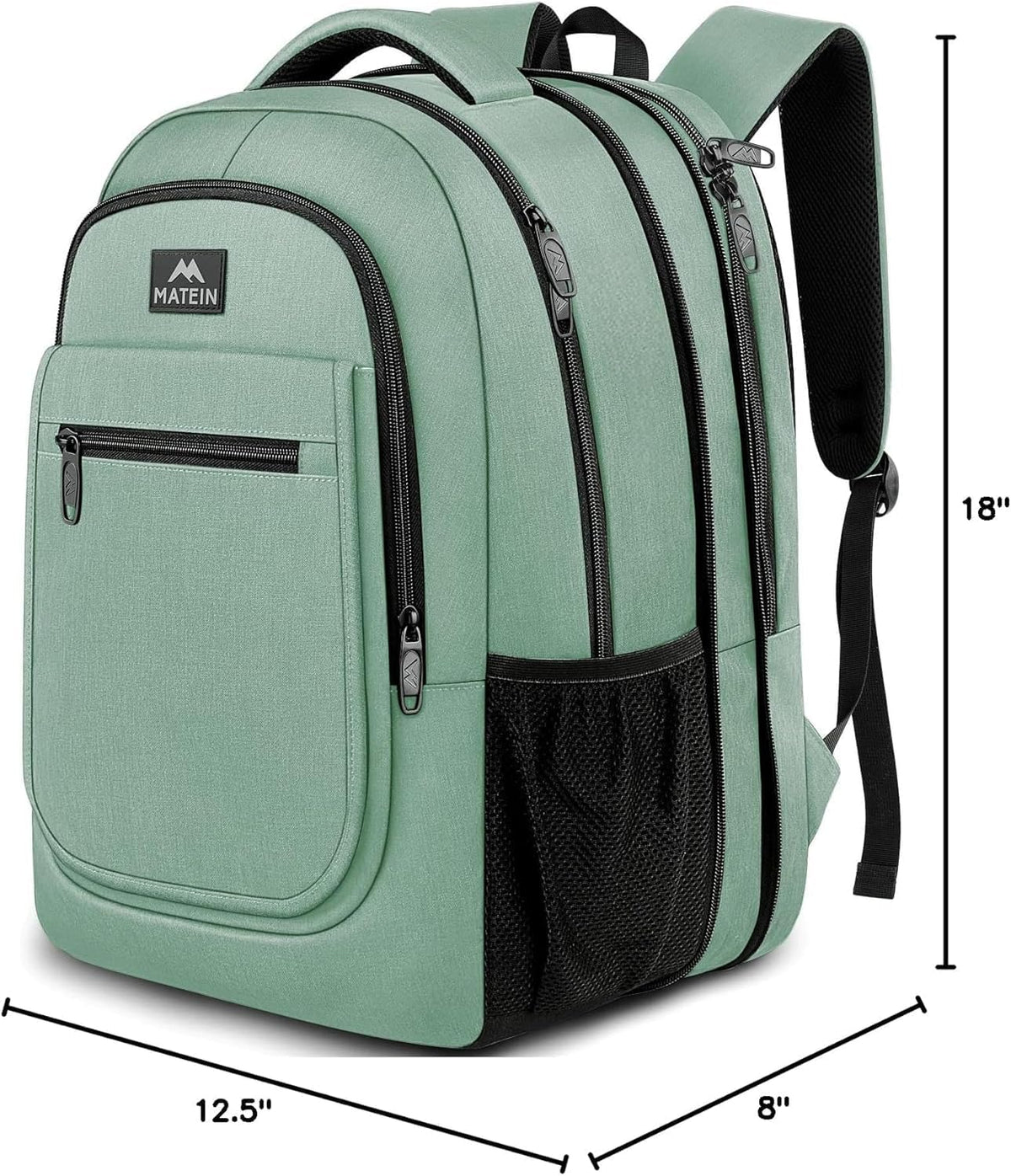 Travel Backpack for Women, Expandable 15.6 inch Laptop Backpack | Anti Theft Computer Bag, Water Resistant Material, 29.5 - 36.8L, College, Business, Gift for Adults, Light Purple