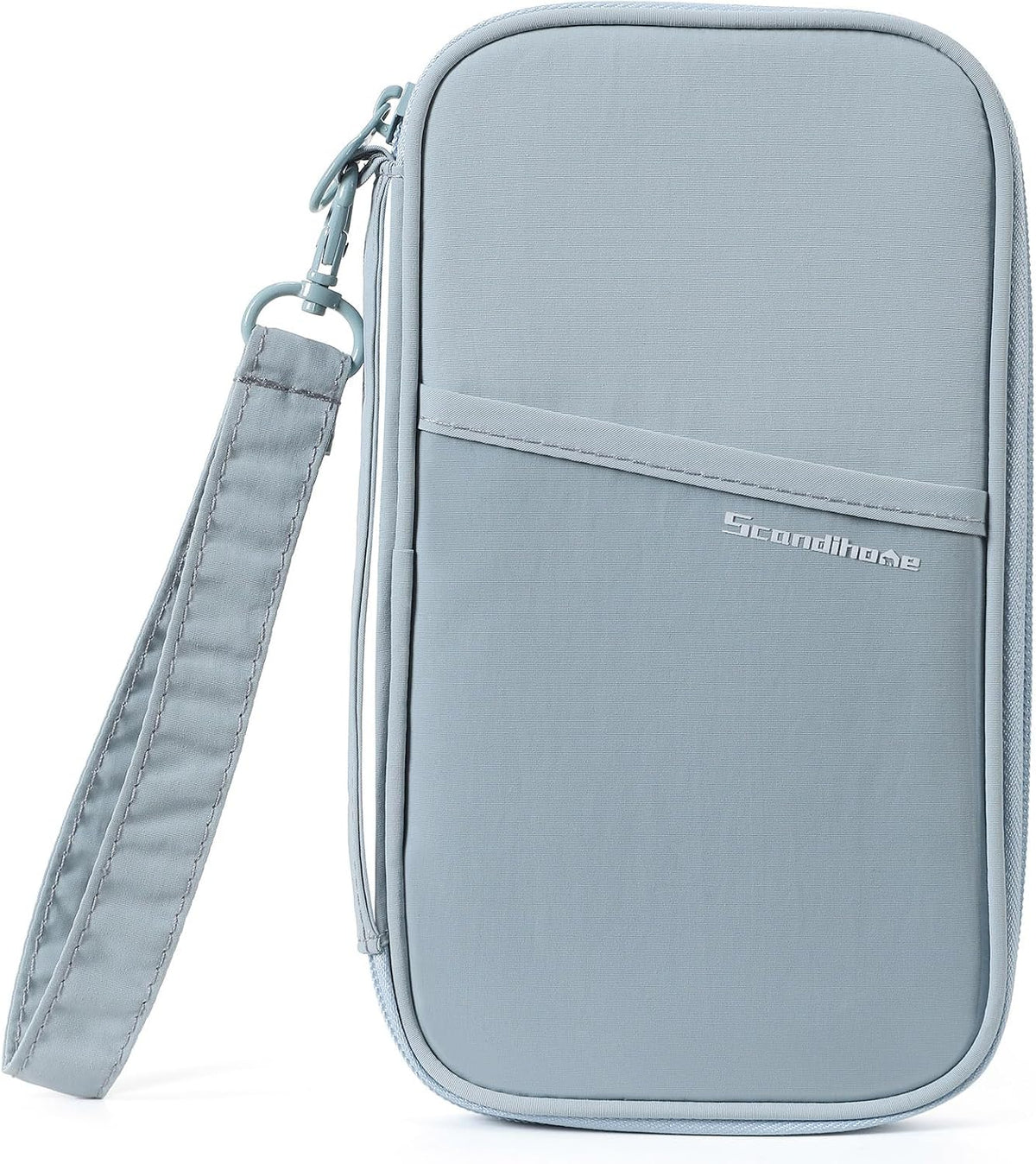 Travel Passport Wallet RFID Family Passport Holder with Hand Strap, Waterproof Travel Document Organizer for Credit Card, Boarding Pass, ID, Money, Flight Tickets Scandihome Series