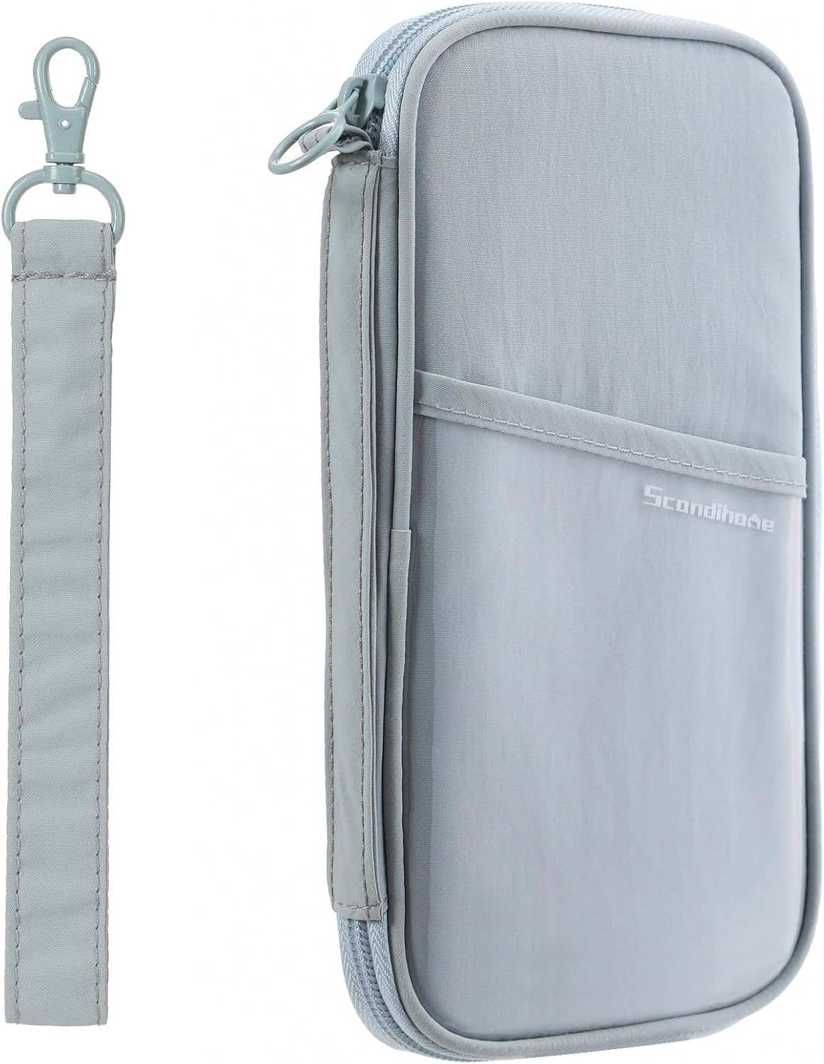 Travel Passport Wallet RFID Family Passport Holder with Hand Strap, Waterproof Travel Document Organizer for Credit Card, Boarding Pass, ID, Money, Flight Tickets Scandihome Series