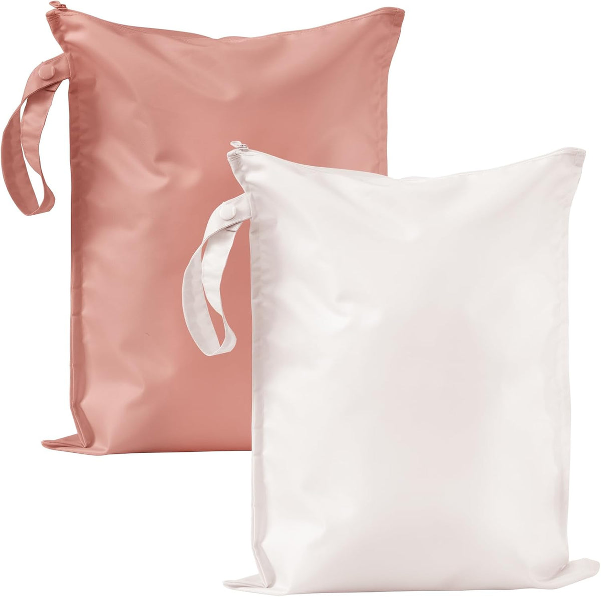 Wet Dry Bags Water Resistant - 2 Pack Reusable Waterproof Wet Dry Bag for Swimsuits & Baby Clothes - Leakproof Storage Pouch Bag for Travel & Baby Diaper - Travel Laundry Daycare Bags