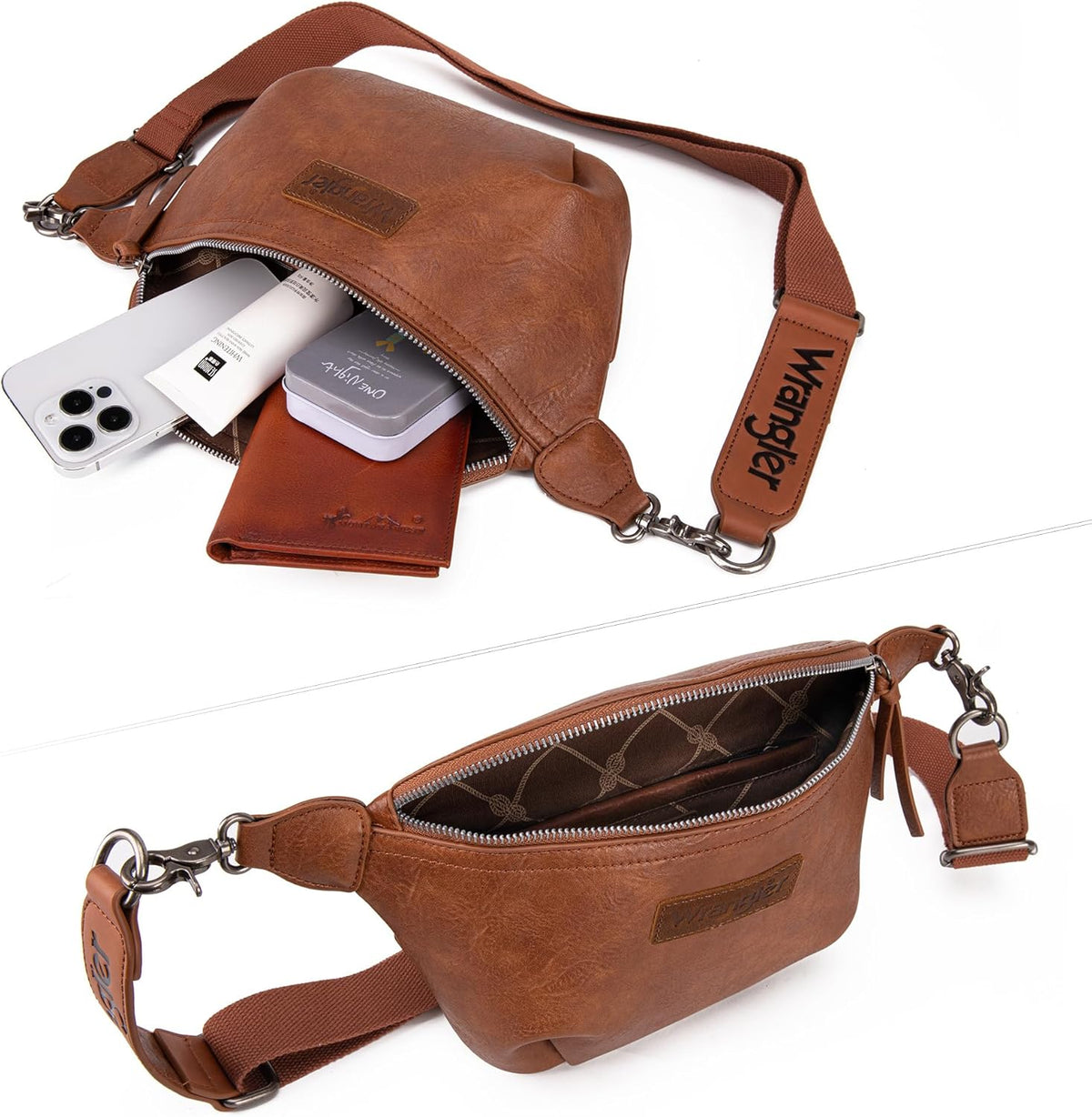 Large Fanny Packs for Women Waist Bag Travel Belt Bags Crossbody Sling Purse