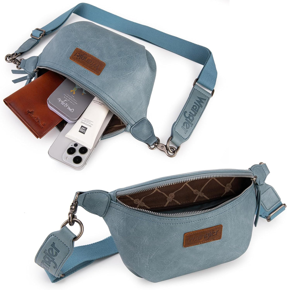 Large Fanny Packs for Women Waist Bag Travel Belt Bags Crossbody Sling Purse