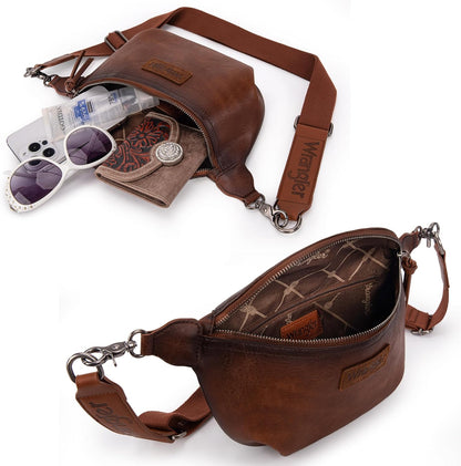 Large Fanny Packs for Women Waist Bag Travel Belt Bags Crossbody Sling Purse