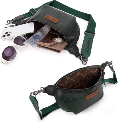 Large Fanny Packs for Women Waist Bag Travel Belt Bags Crossbody Sling Purse