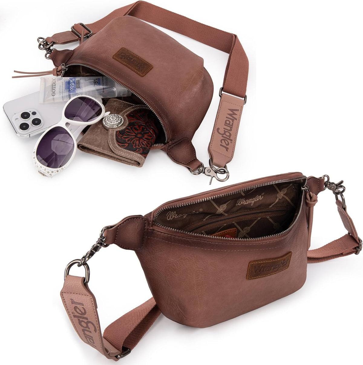 Large Fanny Packs for Women Waist Bag Travel Belt Bags Crossbody Sling Purse