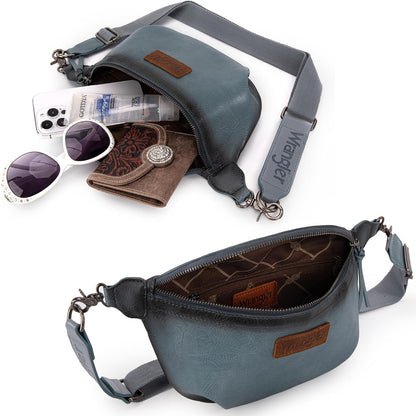 Large Fanny Packs for Women Waist Bag Travel Belt Bags Crossbody Sling Purse