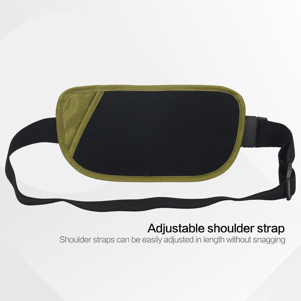 TRAVELSAFE Slim RFID Blocking Money Belt for Travel - Anti-Theft Hidden Passport Holder Waist Wallet with Secure Pouch for Cash, Credit Cards & Phone Safe (B - Navy Blue)