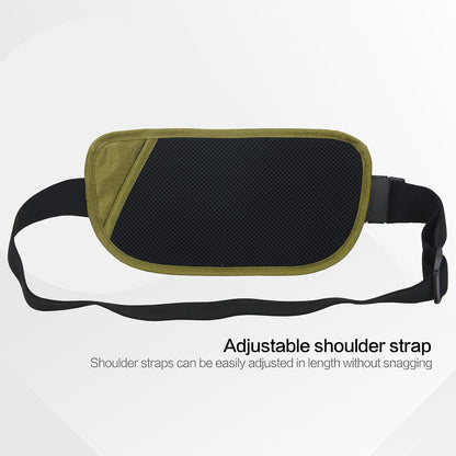 TRAVELSAFE Slim RFID Blocking Money Belt for Travel - Anti-Theft Hidden Passport Holder Waist Wallet with Secure Pouch for Cash, Credit Cards & Phone Safe (B - Navy Blue)