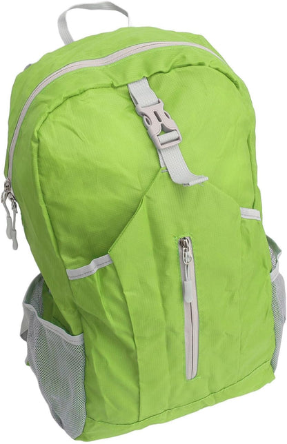 Packable Backpack, Lightweight Foldable Travel Backpack in Oxford Cloth, 210g Daypack with Spacious Storage and Pocket Pack Design for Hiking Camping Travel Adults (Green)