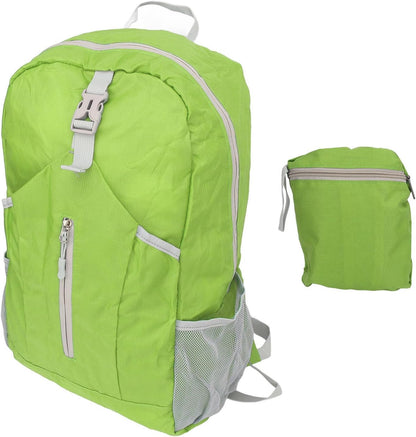 Packable Backpack, Lightweight Foldable Travel Backpack in Oxford Cloth, 210g Daypack with Spacious Storage and Pocket Pack Design for Hiking Camping Travel Adults (Green)