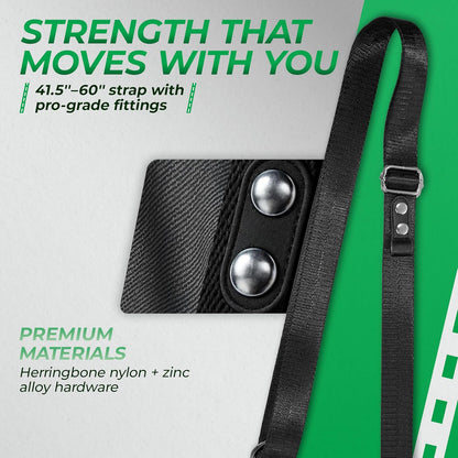 Crossbody Phone Strap with Wallet – Adjustable Nylon Strap with Metal Hardware, RFID Wallet & Detachable Wristlet – Hands-Free Travel Purse for Women & Men