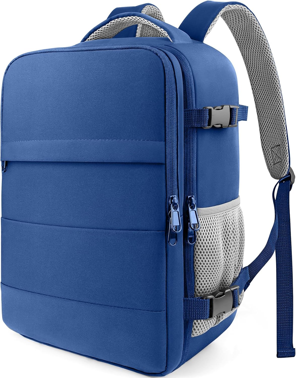 Travel Backpack - Flight Approved Travel Bag for Men and Women, Carry on Luggage for 15.6" Laptop and Travel Essentials for Work, Business, Weekender, College 14.6"x9.1"x20.9" (Black)