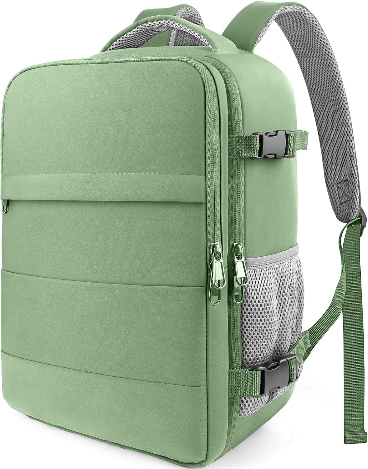 Travel Backpack - Flight Approved Travel Bag for Men and Women, Carry on Luggage for 15.6" Laptop and Travel Essentials for Work, Business, Weekender, College 14.6"x9.1"x20.9" (Black)